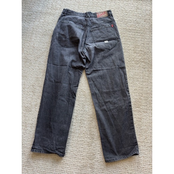 Vintage Ecko Unltd.‎ Jeans Overtime Shop Denim Pant Baggy Y2K Black RARE 32x31.5 - Picture 2 of 10